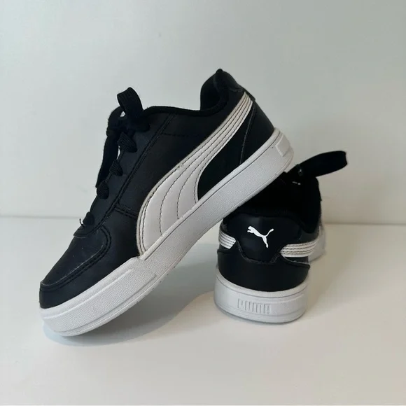 PUMA Unisex-Child Caven Sneaker, Black/White - Picture 10 of 16